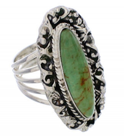Sterling Silver Jewelry Turquoise Ring Size 8-1/2 UX34540