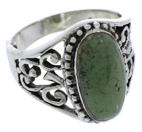 Turquoise Jewelry Sterling Silver Ring Size 4-3/4 UX33474