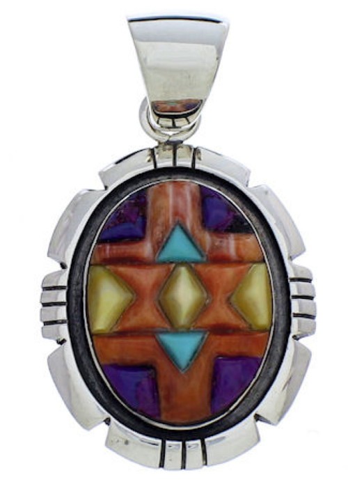 Sterling Silver Jewelry Multicolor Pendant PX30459