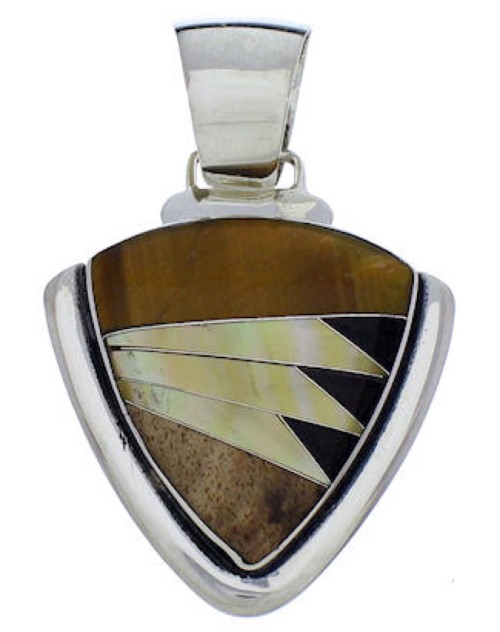 Southwest Multicolor Silver Pendant Jewelry PX30524