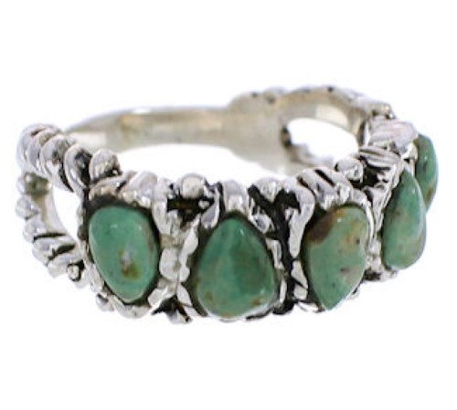 Turquoise Sterling Silver Southwest Ring Size 8-3/4 WX34734