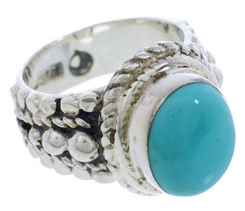 Sterling Silver Southwest Turquoise Ring Size 5 TX38802