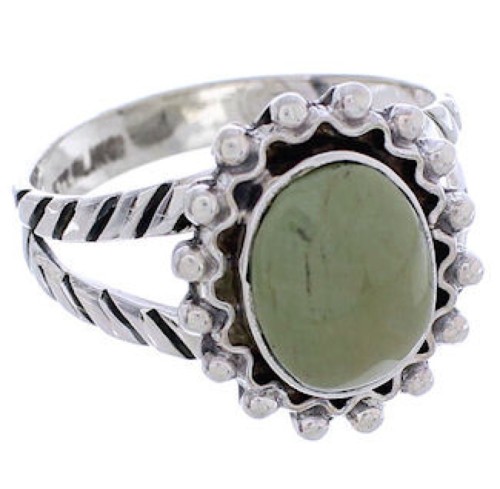 Turquoise Sterling Silver Jewelry Southwest Ring Size 5 YX35443