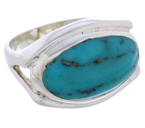 Silver Southwest Turquoise Jewelry Ring Size 5-1/2 TX39752