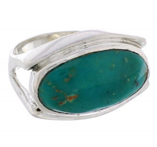 Turquoise Silver Southwestern Ring Size 5-1/4 TX39880