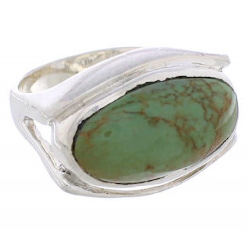 Turquoise Silver Jewelry Southwestern Ring Size 5-1/4 TX39882