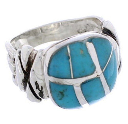 Sterling Silver And Turquoise Jewelry Ring Size 5 TX39981