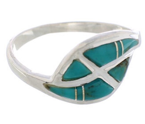 Turquoise Genuine Sterling SilverJewelry Ring Size 7 WX40968