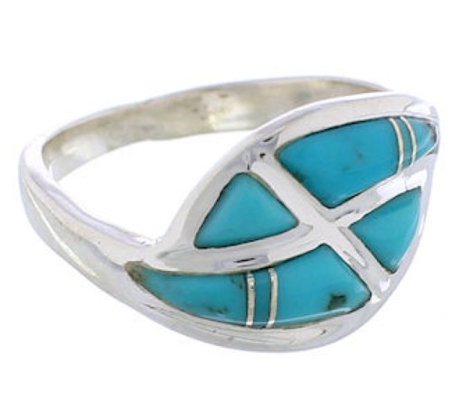 Turquoise Southwest Authentic Sterling Silver Ring Size 5-3/4 WX41040