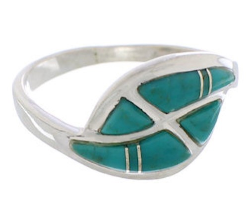 Turquoise Sterling Silver Jewelry Ring Size 8-1/4 WX41075