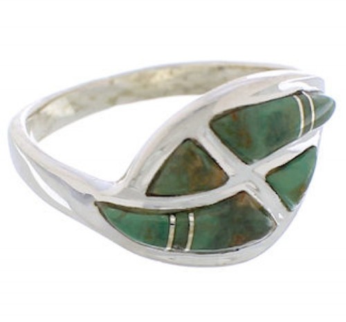 Turquoise Sterling Silver Jewelry Southwest Ring Size 5-3/4 WX41079