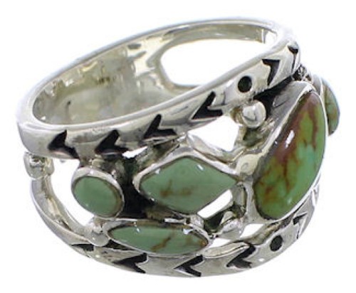 Turquoise And Sterling Silver Jewelry Ring Size 4-3/4 TX40175