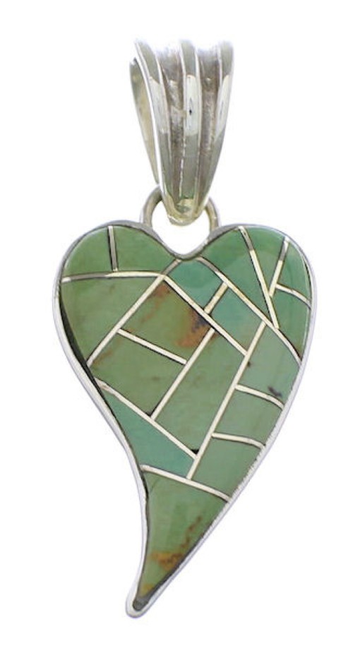 Southwestern Heart Turquoise Jewelry Pendant PX28813