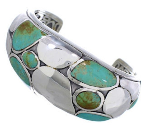 Turquoise Jewelry Southwest Sterling Silver Cuff Bracelet FX27168