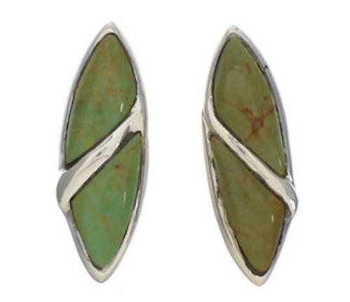 Turquoise Jewelry Sterling Silver Post Earrings TX26408