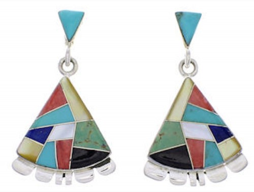 Multicolor Jewelry Genuine Sterling Silver Earrings PX32148