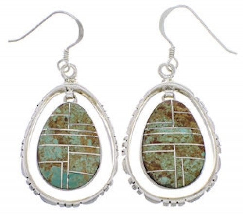 Sterling Silver Southwest Turquoise Earrings FX31870