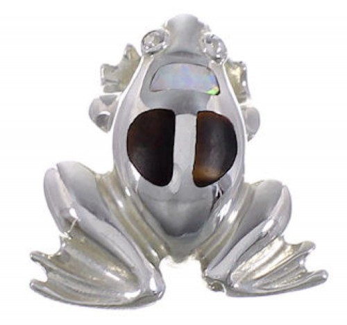 Sterling Silver Tiger Eye Frog Opal Pendant FX30818