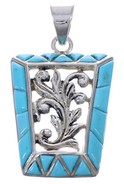 Turquoise Sterling Silver Jewelry Pendant PX42575