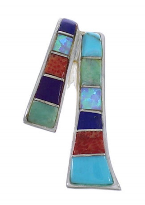 Sterling Silver Multicolor Southwest Pendant PX42549