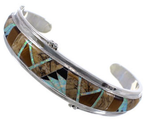Multicolor And Sterling Silver WhiteRock Rocky Trails Bracelet AS50894