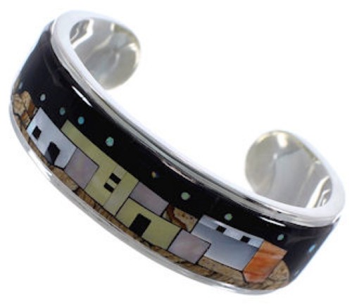 Multicolor Native American Design Cuff Bracelet Jewelry RS46110 