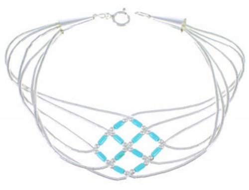Liquid Silver Green Turquoise Basket Weave Bracelet  LS179GT