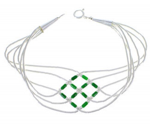 Liquid Sterling Silver Malachite Basket Weave Bracelet  LS179M