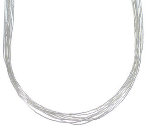 Liquid Sterling Silver 10 Strands 18" Necklace Jewelry LS1018