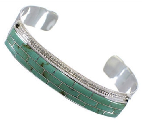 Turquoise Jewelry Silver Southwest Sturdy Cuff Bracelet EX28210