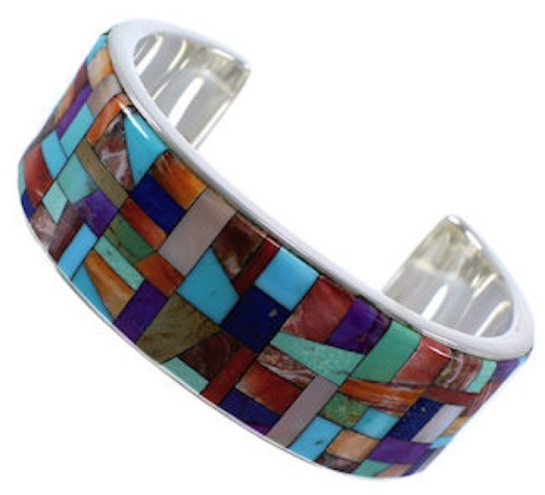 Southwest Multicolor High Quality Silver Cuff Bracelet Jewelry EX28732