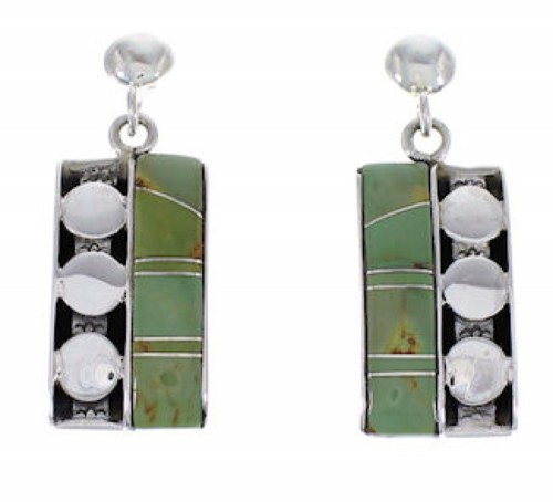 Southwest Sterling Silver Turquoise Jewelry Post Earrings PX32878