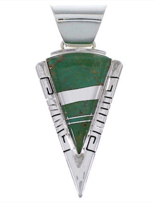 Genuine Sterling Silver And Turquoise Pendant EX28862