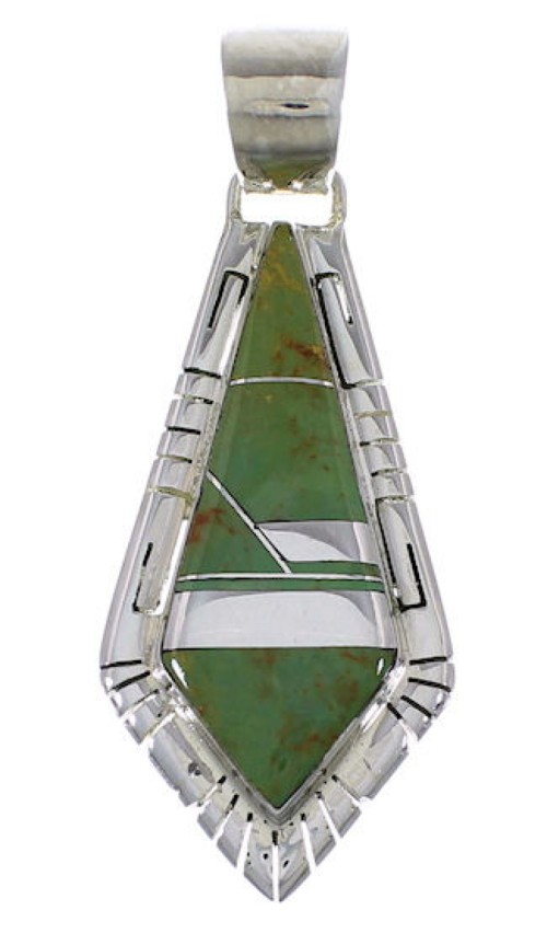 Sterling Silver Turquoise Southwestern Pendant EX28950
