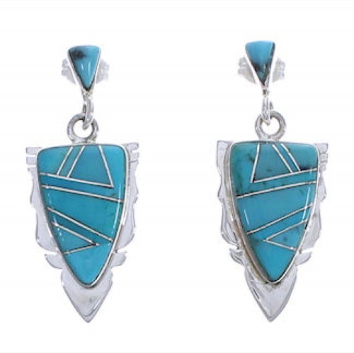 Turquoise Jewelry Southwest Silver Earrings EX31618