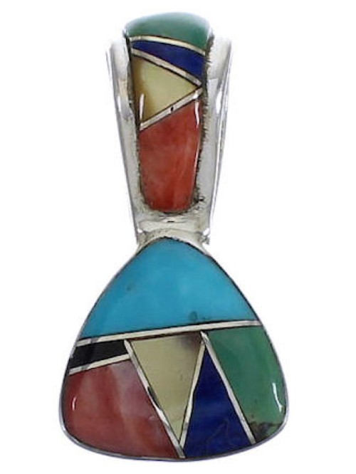 Southwest Multicolor Inlay Jewelry Pendant EX30470