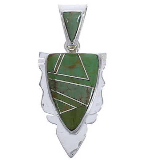 Turquoise Inlay Southwestern Jewelry Pendant EX30560