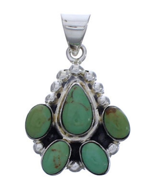 Sterling Silver And Turquoise Pendant Jewelry EX29163