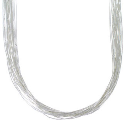 Genuine Liquid Sterling Silver 20 Strands 18" Necklace Jewery LS2018