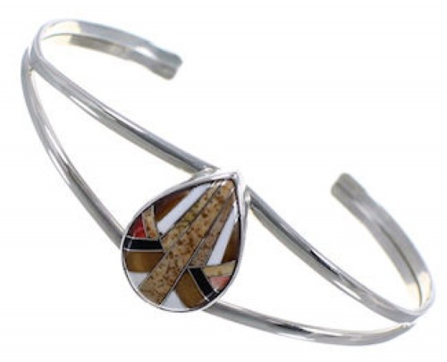 Sterling Silver Jewelry Tiger Eye Multicolor Cuff Bracelet HS29915 