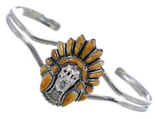 Oyster Shell Inlay Jewelry Chief Head Bracelet BW70159
