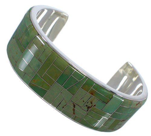 Silver And Turquoise Inlay Bracelet TX39674