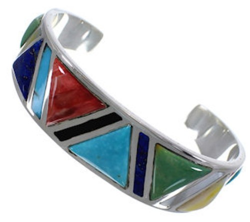 Multicolor Southwestern Silver Bracelet TX39600