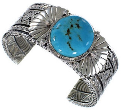 Sterling Silver Jewelry Turquoise Cuff Bracelet HX27255