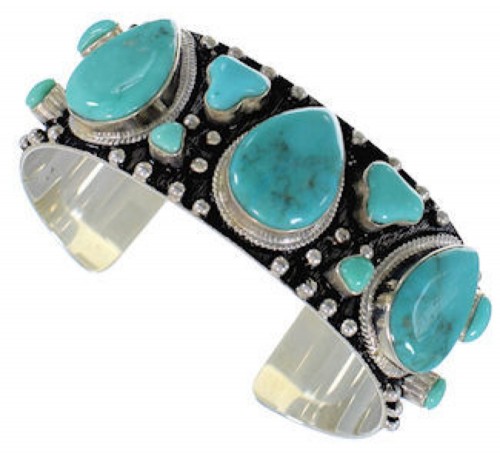 Sterling Silver Turquoise Cuff Bracelet GS57685