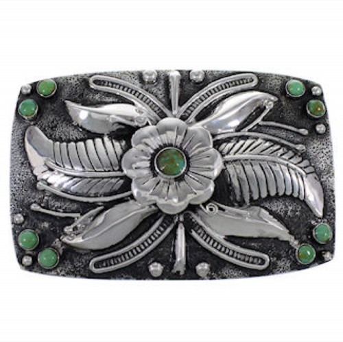 Sterling Silver Turquoise Jewelry Belt Buckle YS59871