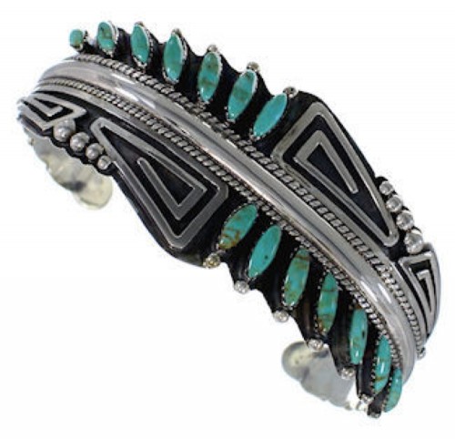 Turquoise Southwest Sterling Silver Cuff Bracelet FX28086