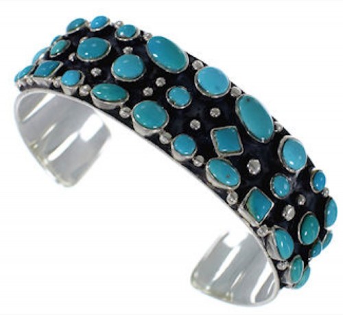 Authentic Sterling Silver Turquoise Bracelet Jewelry VX37758