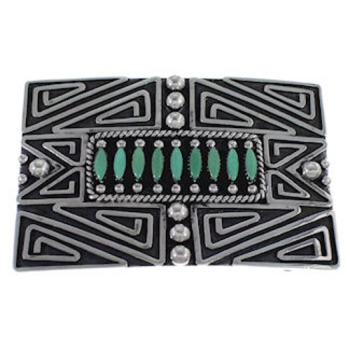 Silver Jewelry Southwest Turquoise Belt Buckle PX29146