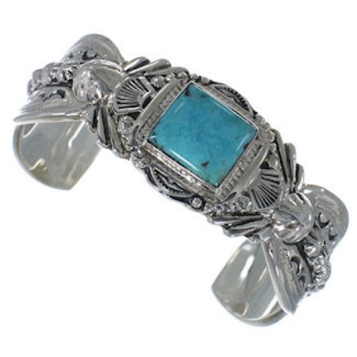 Turquoise Southwest Sterling Silver Jewelry Bracelet FX27469